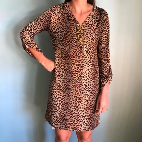 Michael Kors Dresses & Skirts - MICHAEL MICHAEL KORS ANIMAL PRINT DRESS